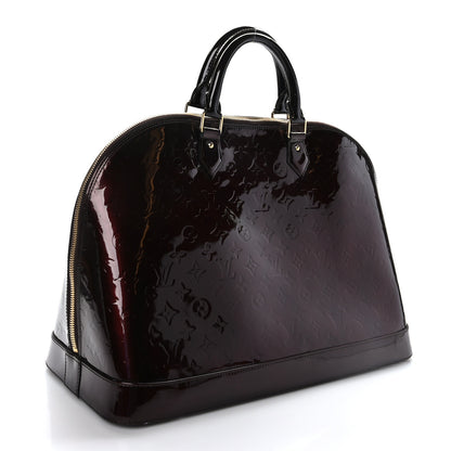 Louis Vuitton Vernis Alma GM XL Amarante 4 of 11