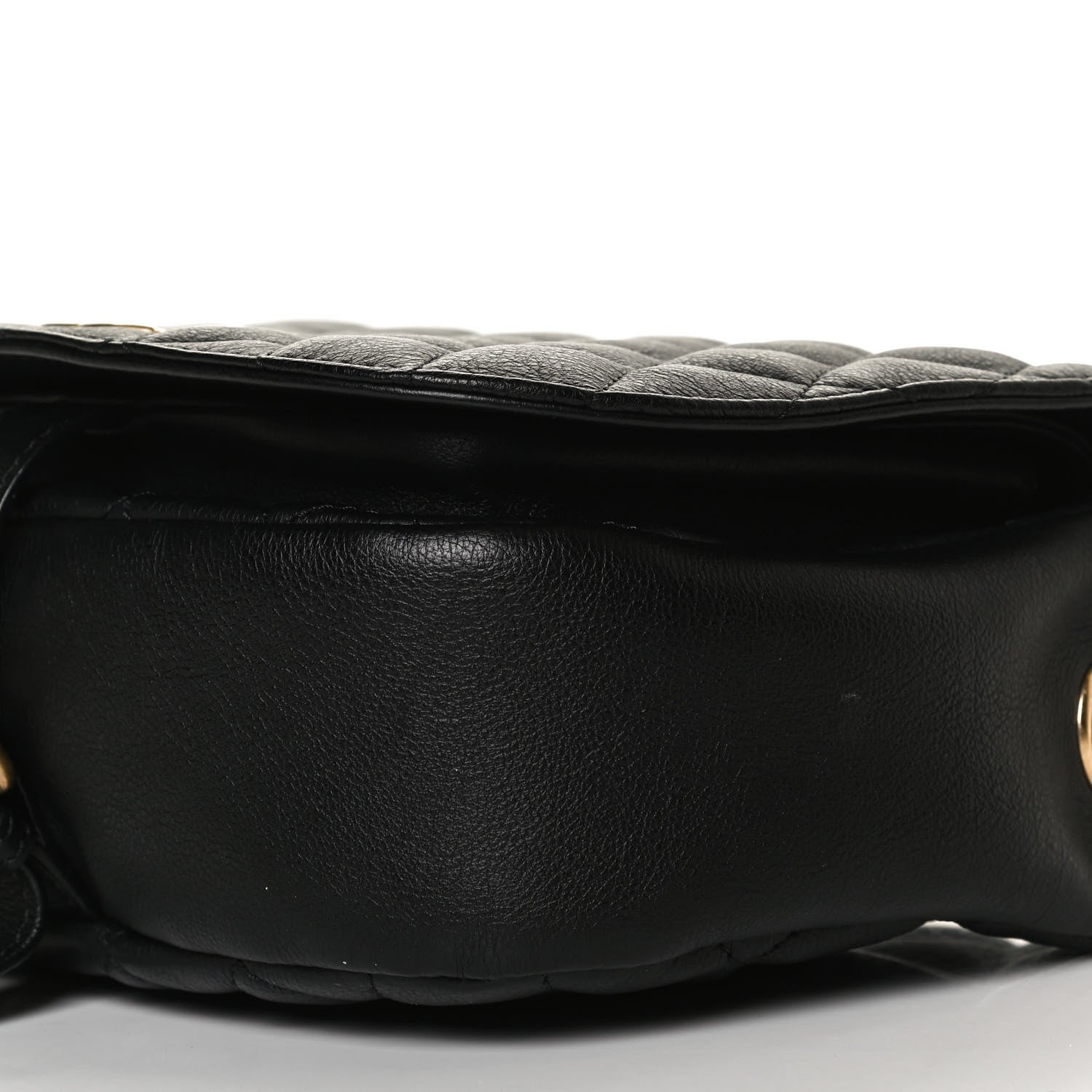 Chanel Grained Calfskin Quilted Messenger Flap Black 10 of 10