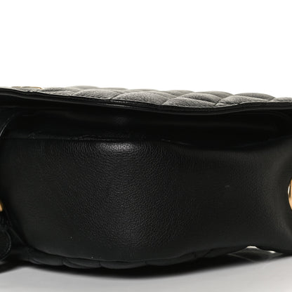 Chanel Grained Calfskin Quilted Messenger Flap Black 10 of 10
