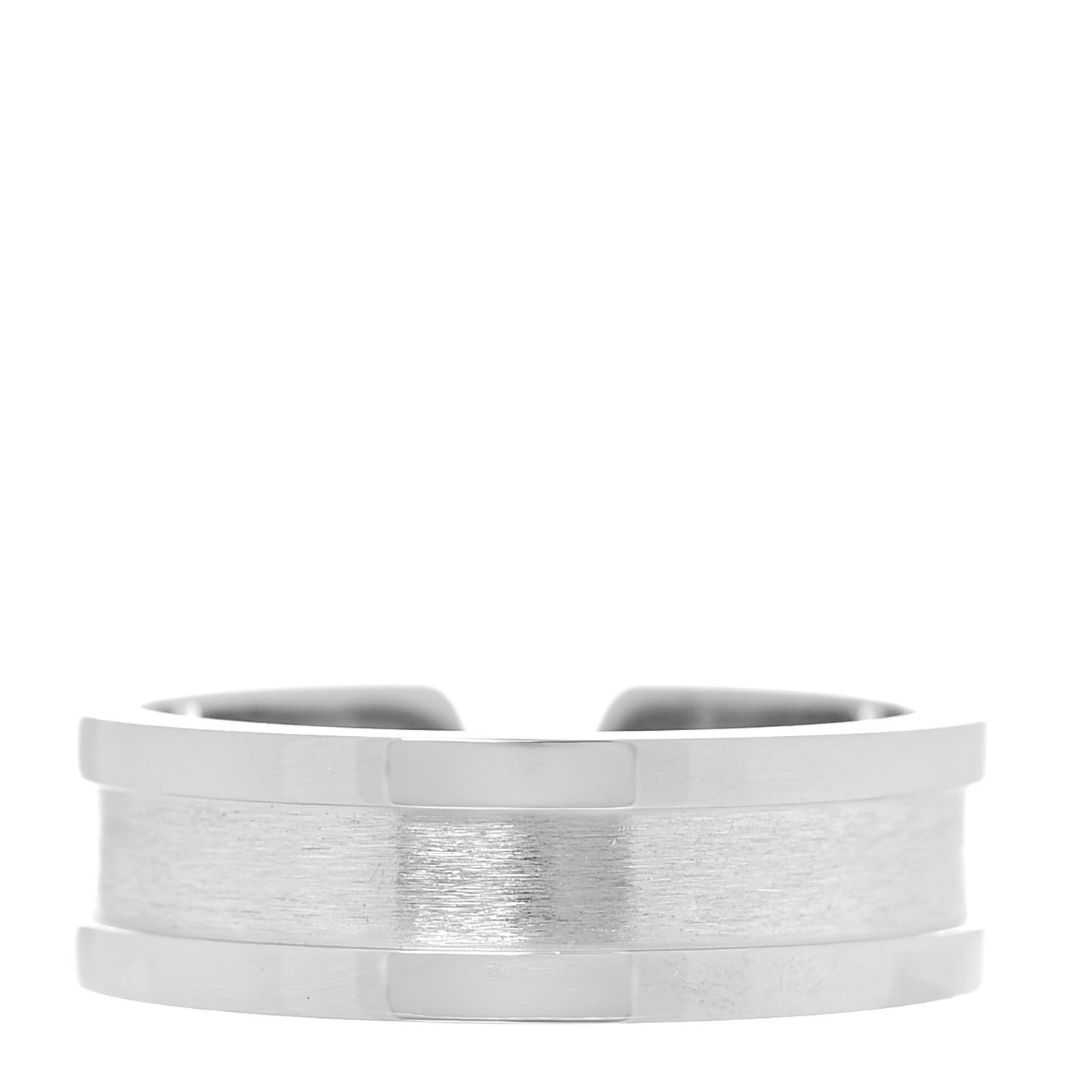 18K White Gold 6.5mm C De Cartier Ring 57 8