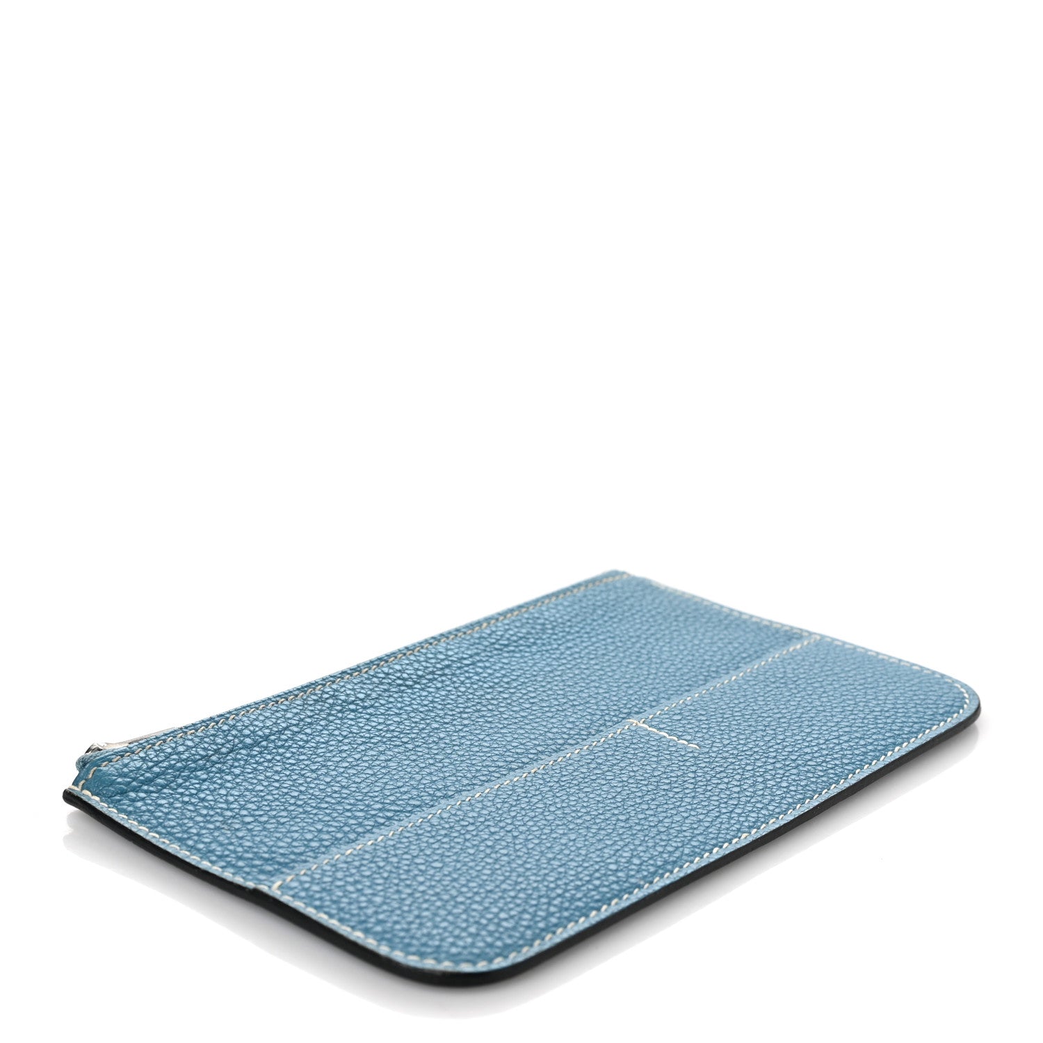 Hermes Togo Dogon Duo Wallet Blue Jean 6 of 9