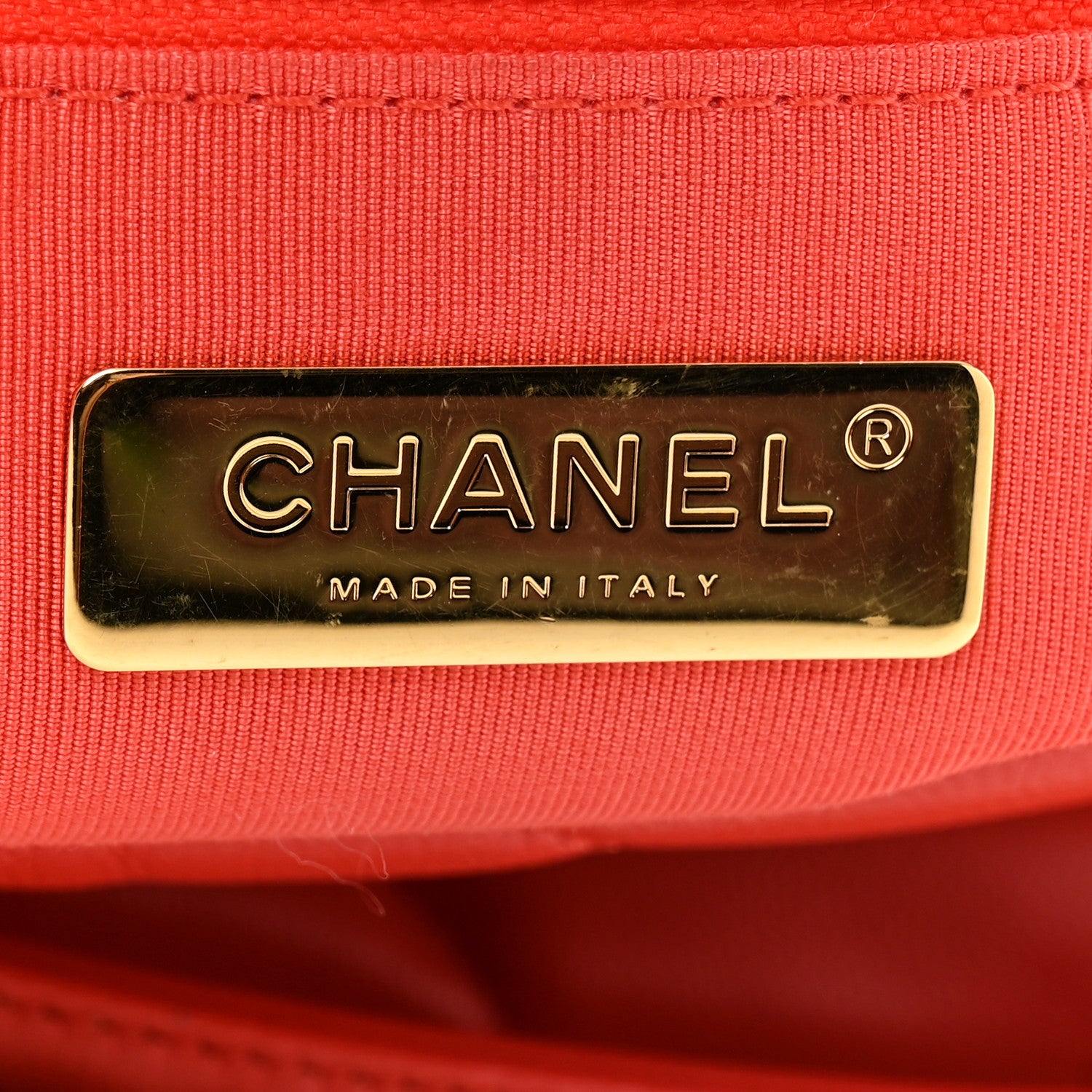 Chanel Goatskin Quilted Medium Chanel 19 Flap Orange 6 of 10