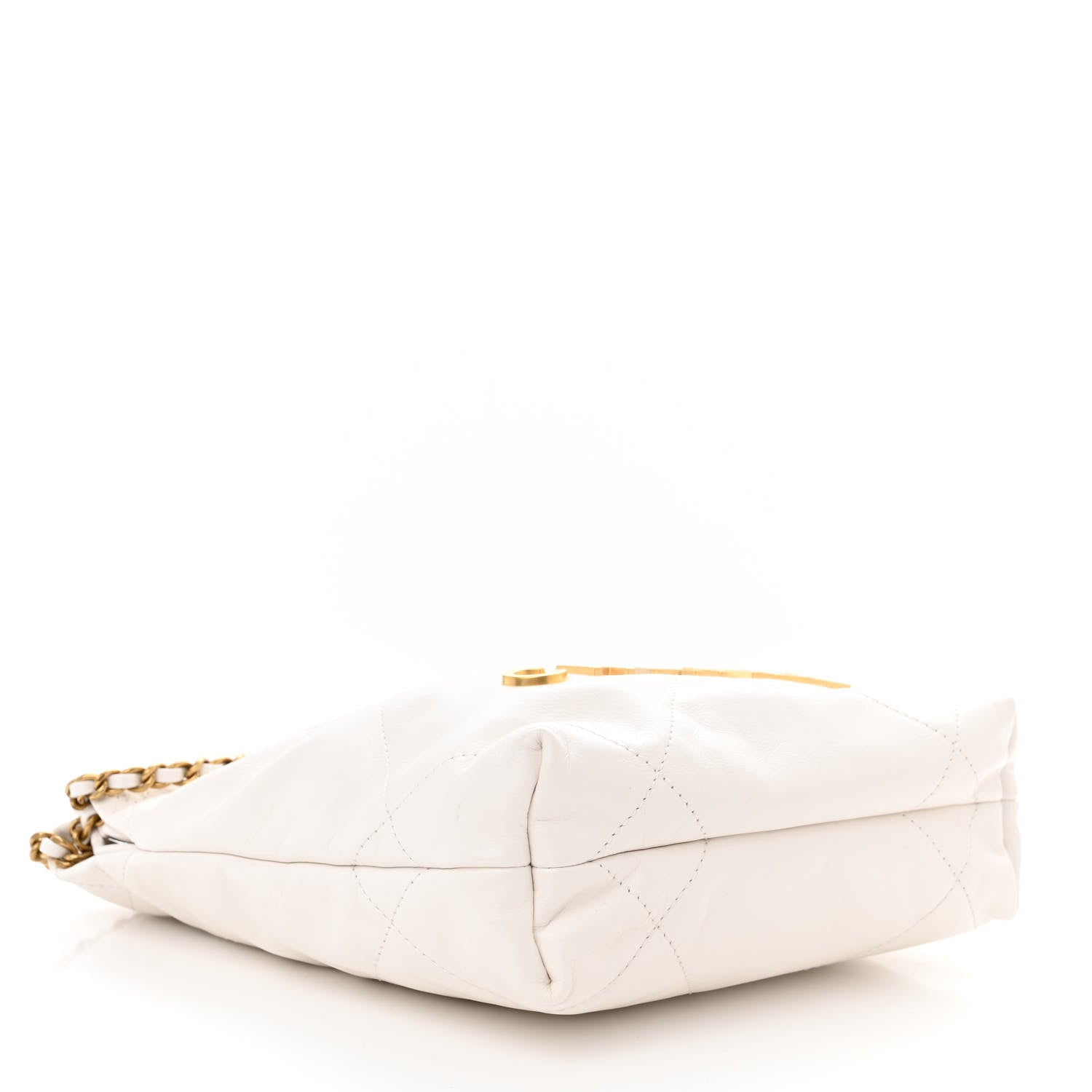 Chanel Shiny Calfskin Quilted Mini Chanel 22 White 4 of 11