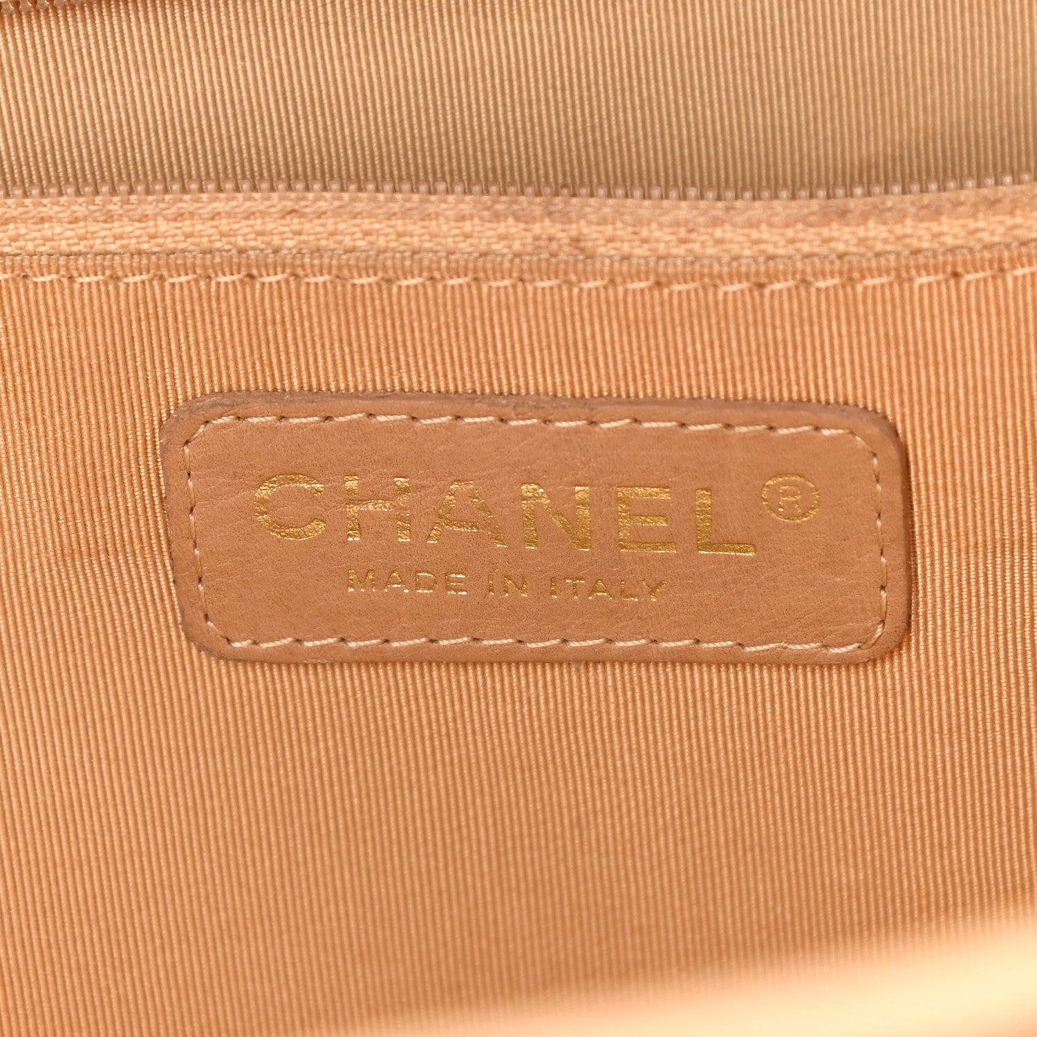 Chanel Caviar Quilted Large Bowler Bag Beige 6 of 12