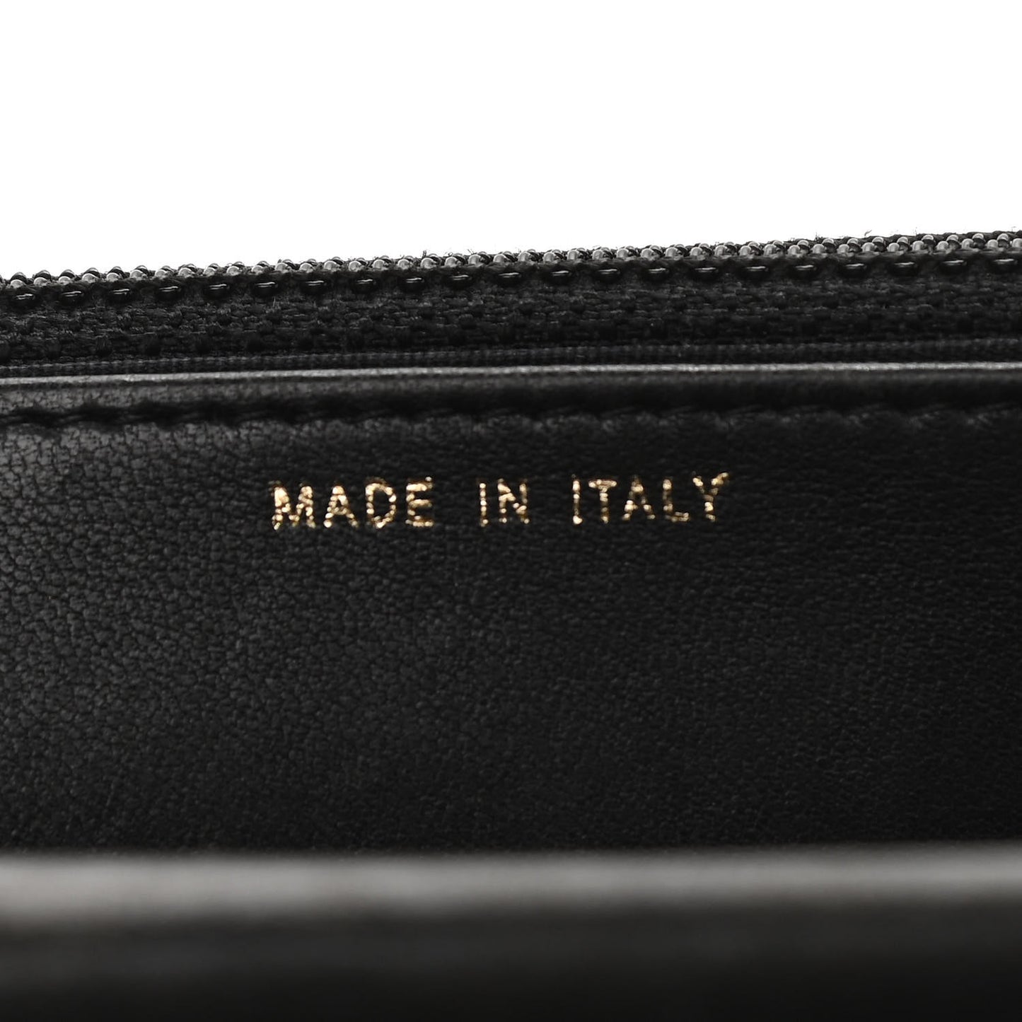 Calfskin Quilted Boy Wallet On Chain WOC Black