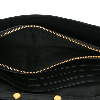 Prada Soft Calfskin Quilted Chain Wallet Black 6 of 17