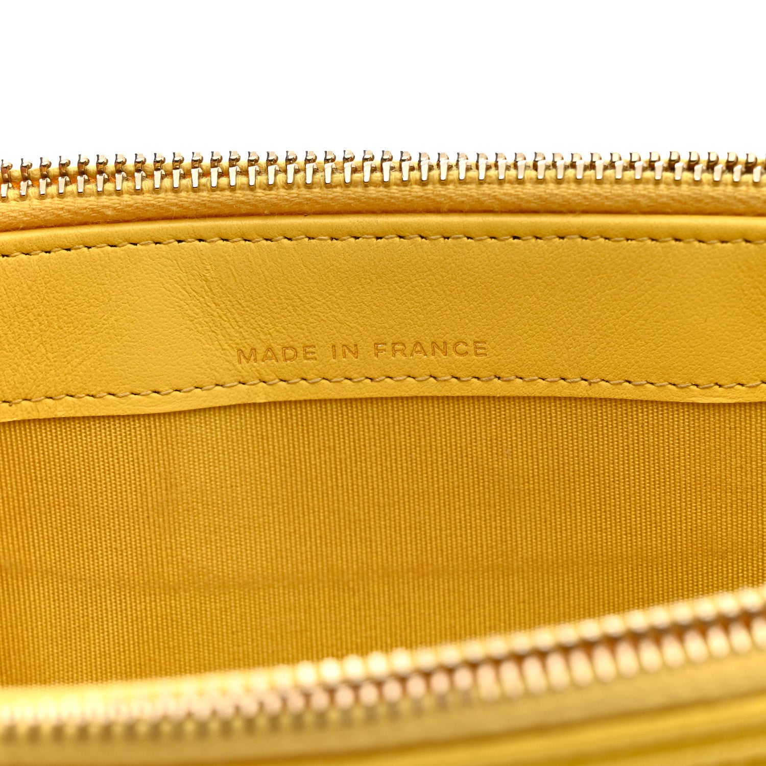Chanel Caviar Quilted Small Boy Clutch With Chain Yellow 9 of 17