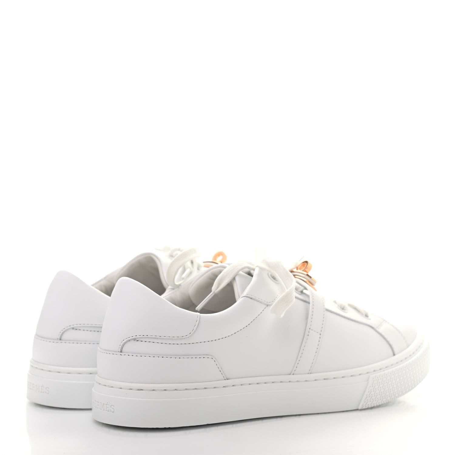 Hermes Calfskin Day Sneakers 38 White 4 of 8