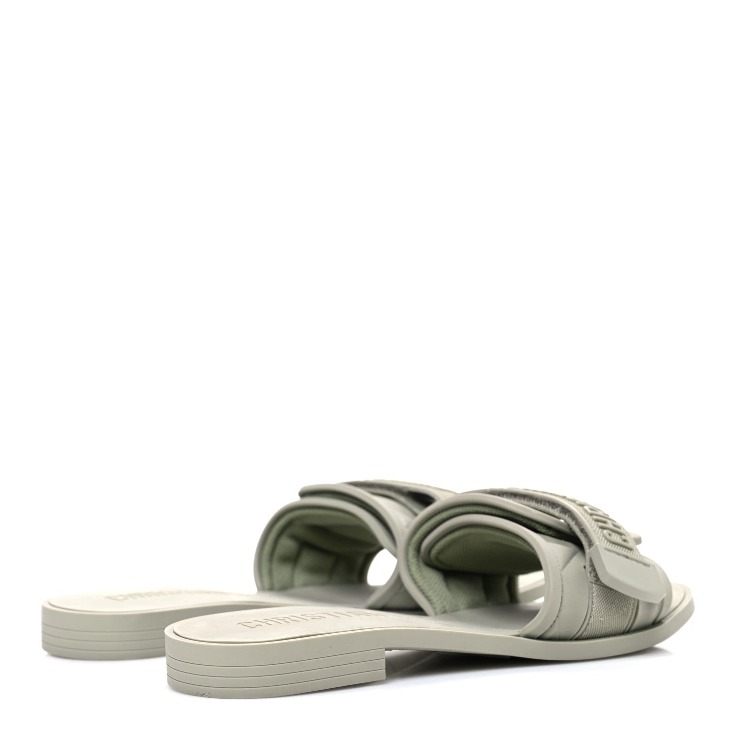 Christian Dior Rubber Macrocannage Dio(r)evolution Slide Sandals 36 Desert Shade 5 of 10