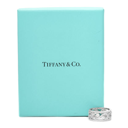 Tiffany Platinum Diamond Enchant Scroll Ring 52 6 5 of 5