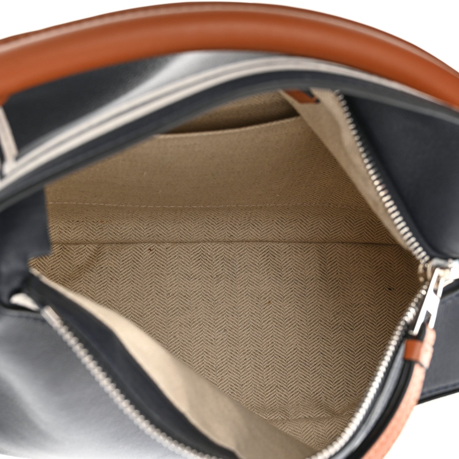 Loewe Calfskin Small Puzzle Bag Deep Blue Soft White 4 of 8