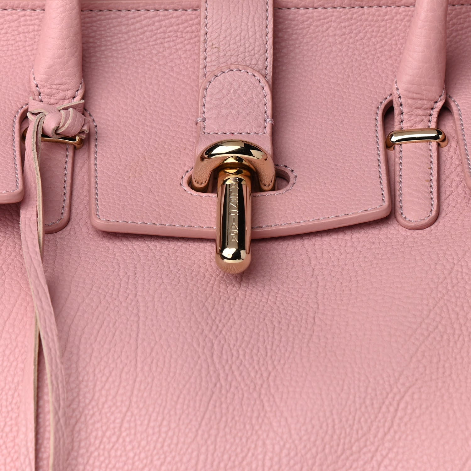 Balenciaga Grained Calfskin L Tube Round Tote Rose 8 of 19