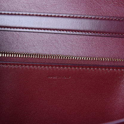 Celine Box Calfskin Medium Classic Box Flap Bag Burgundy 6 of 9