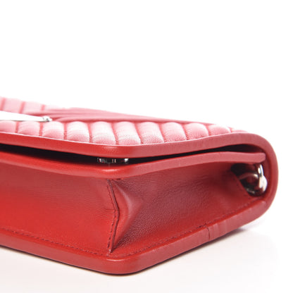 Prada Nappa Impunture Mini Diagramme Chain Crossbody Bag Fuoco 9 of 10