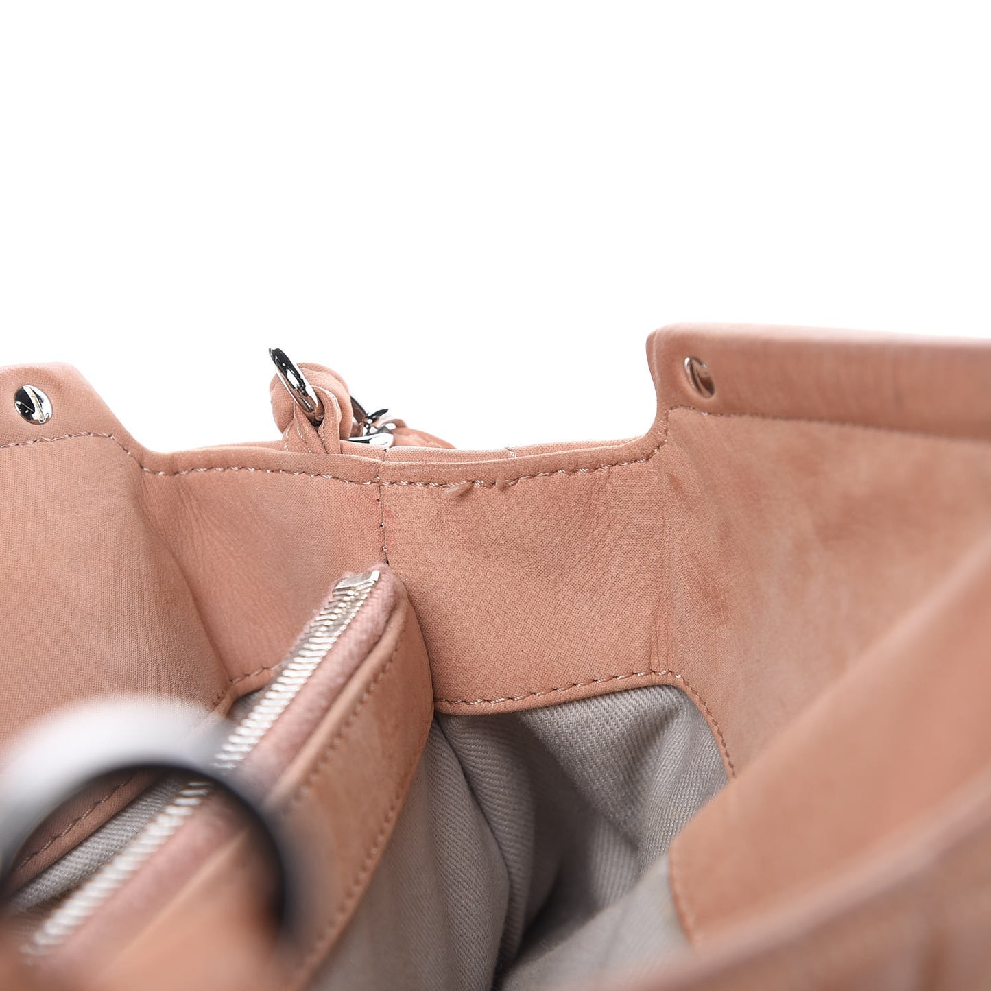 Iridescent Calfskin Large Sea Hit Tote Pink