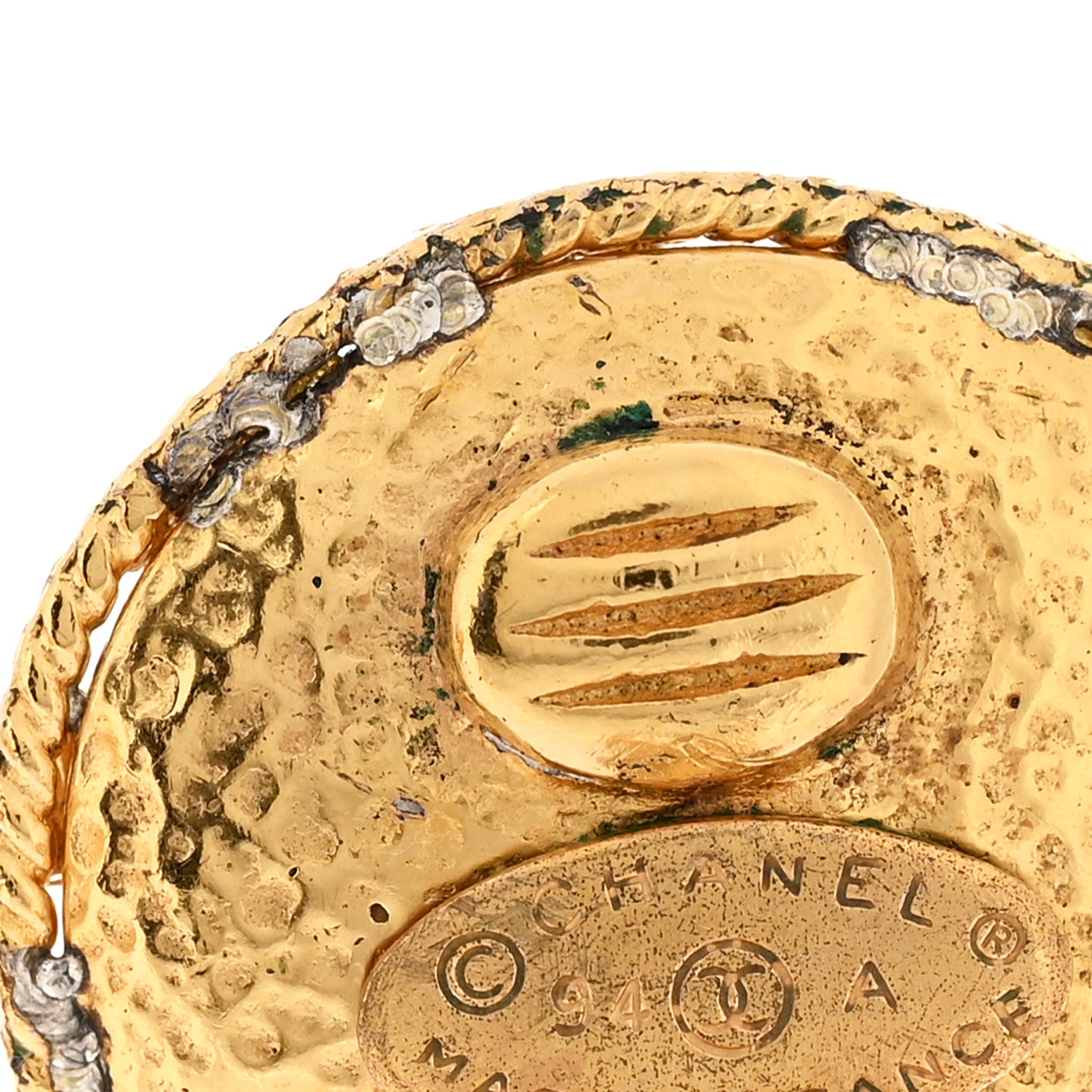 Chanel Pearl Clip On Earrings Gold 5 of 7