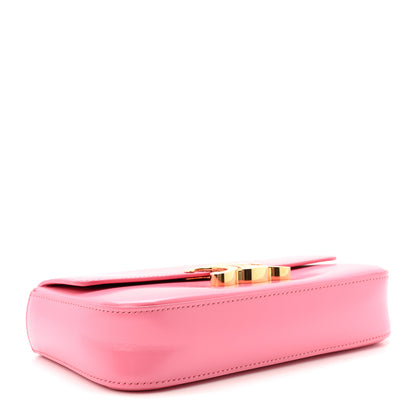 Celine Shiny Calfskin Triomphe Chain Shoulder Bag Flamingo 4 of 10