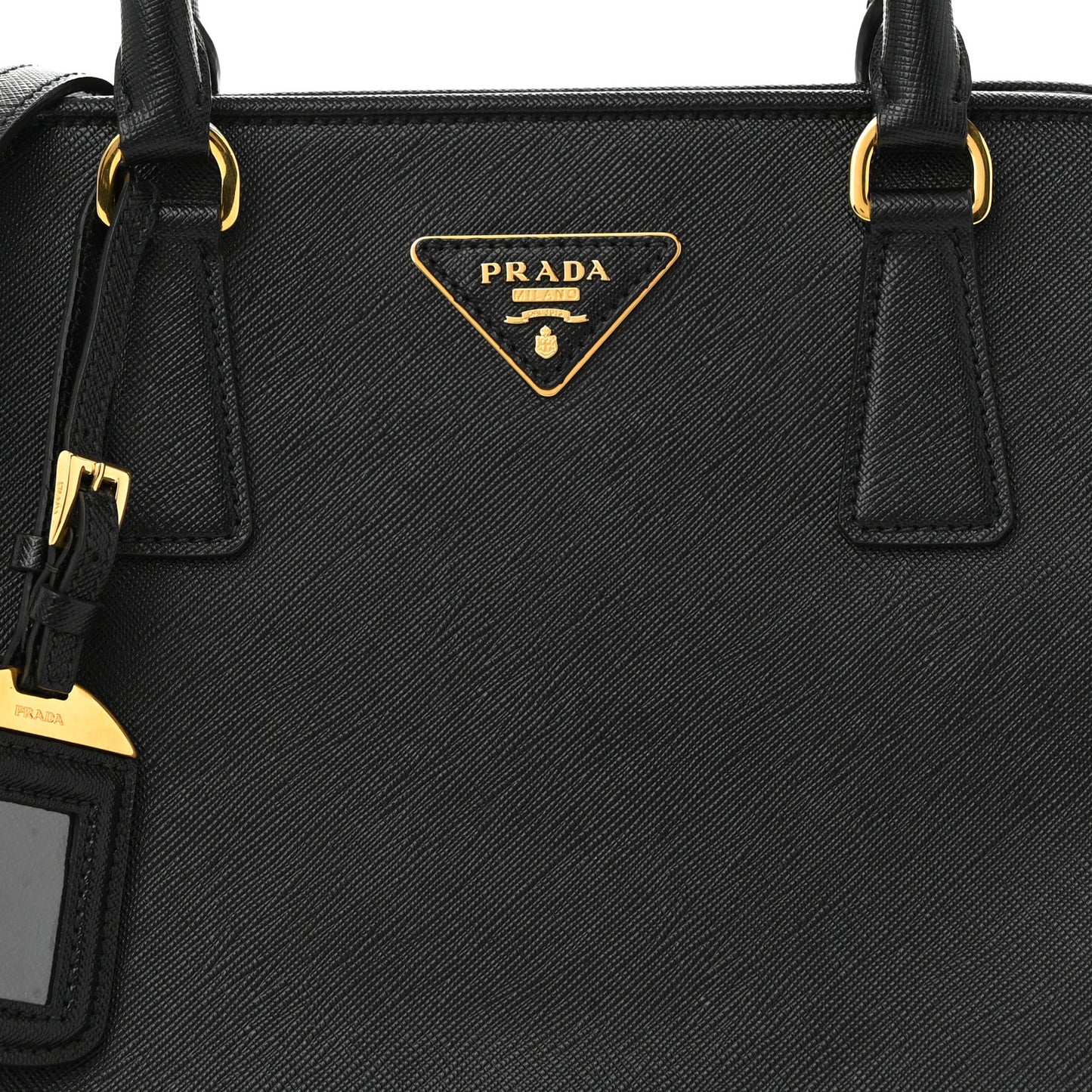 Saffiano Lux Medium Promenade Tote Black