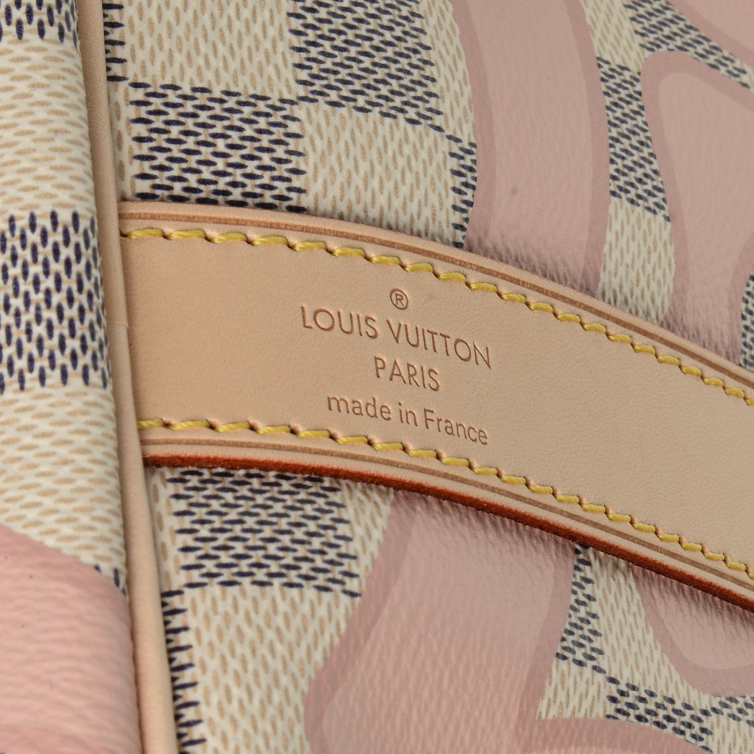 Louis Vuitton Damier Azur Tahitienne Keepall Bandouliere 50 Rose Ballerine 6 of 7