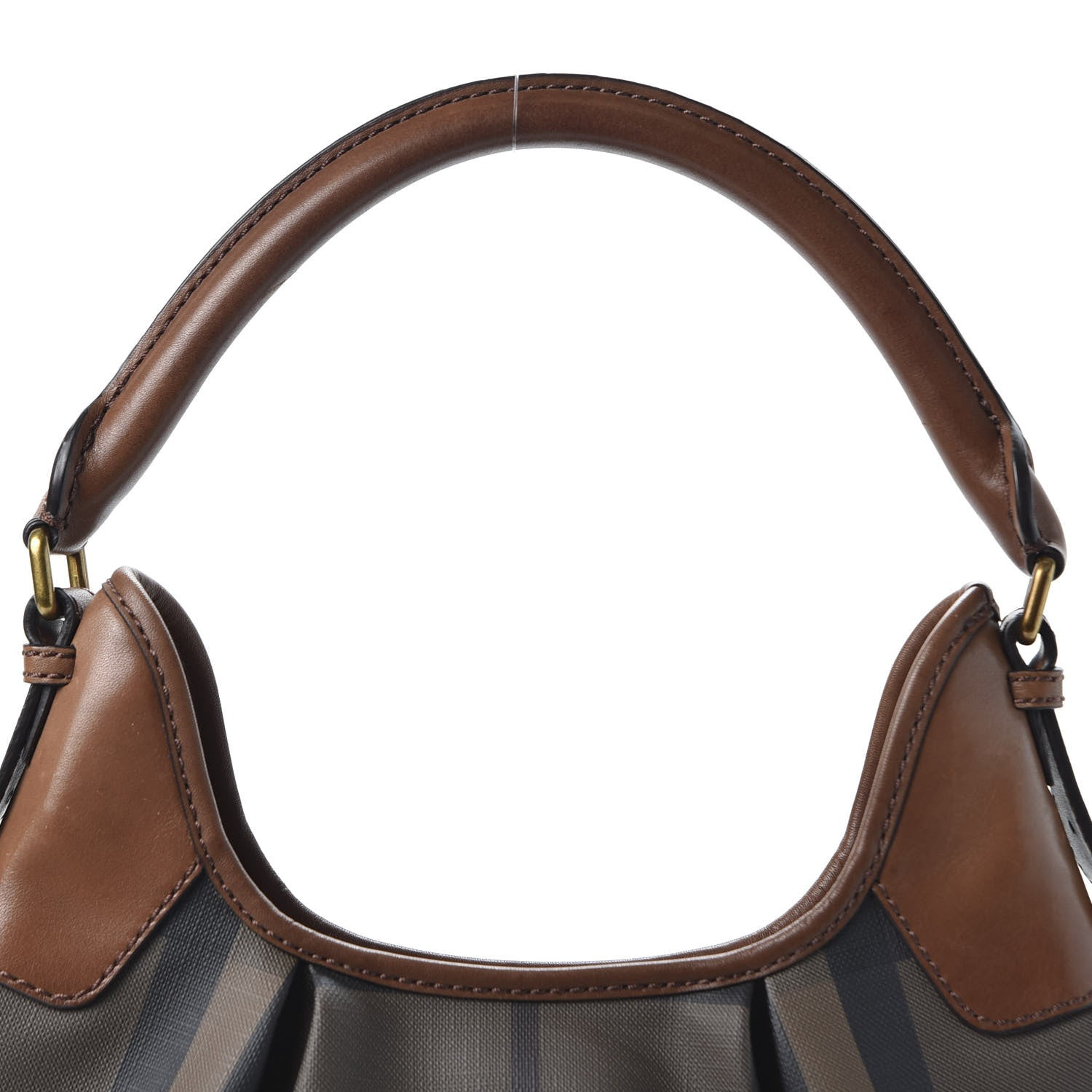 Burberry Smoked Check Brooklyn Hobo Tan 9 of 9