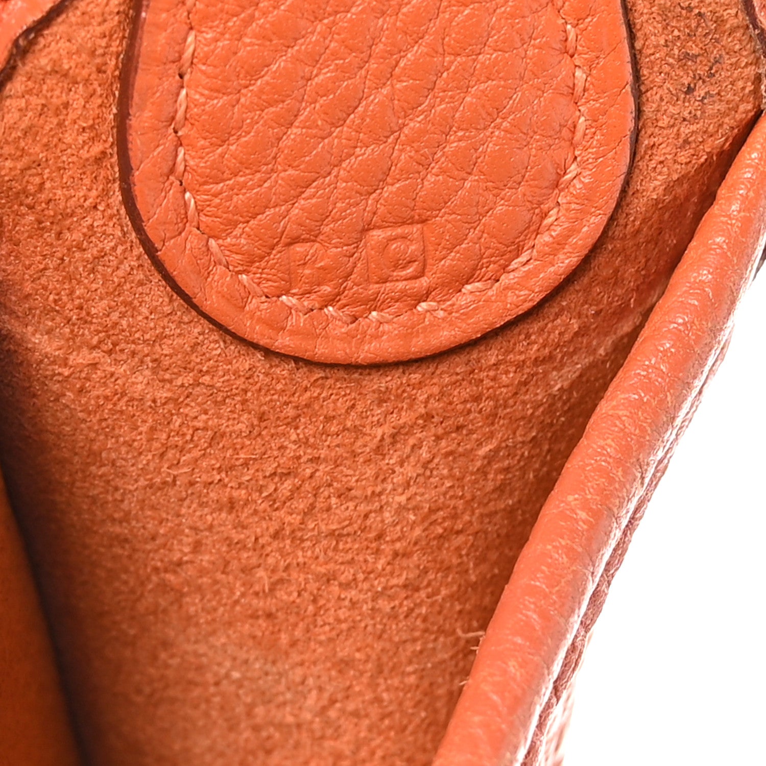 Hermes Taurillon Clemence Vespa PM Orange 7 of 11