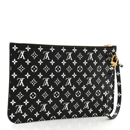 Louis Vuitton Monogram Giant Jungle Neverfull MM GM Pochette Black 3 of 7