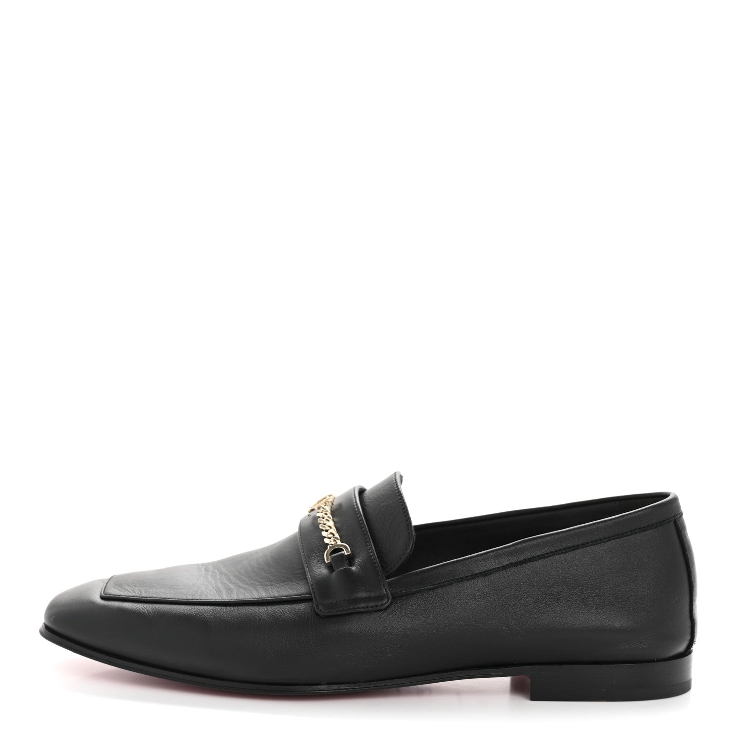 Christian Louboutin Calf Glove Womens MJ Mock Flat Loafers 39 Black 2 of 18