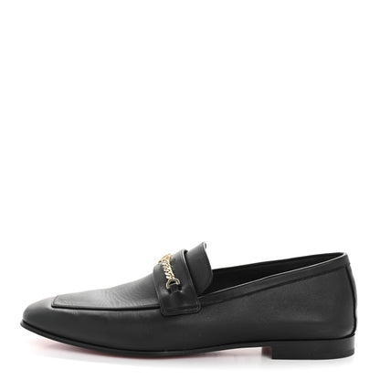 Christian Louboutin Calf Glove Womens MJ Mock Flat Loafers 39 Black 2 of 18