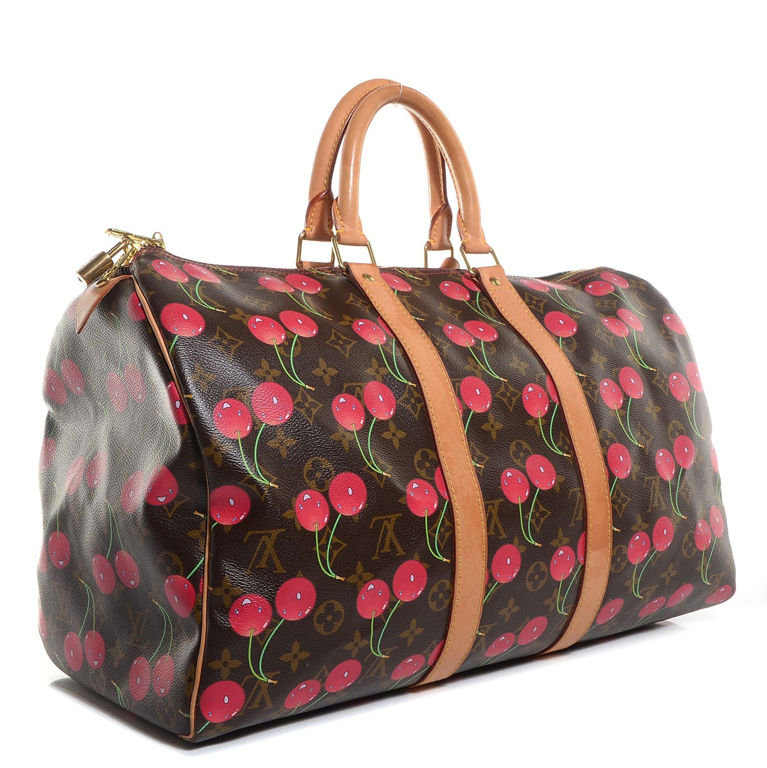 Louis Vuitton Monogram Cerises Keepall 45 3 of 6