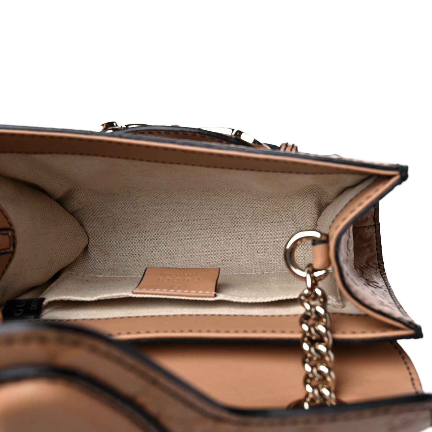 Gucci Guccissima Mini Emily Chain Shoulder Bag Camelia 4 of 10