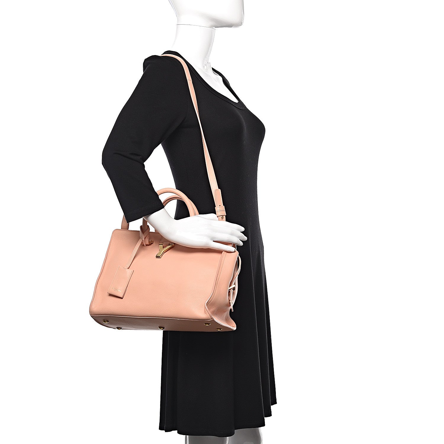 Saint Laurent Calfskin Small Classic Y Cabas Blush 2 of 15