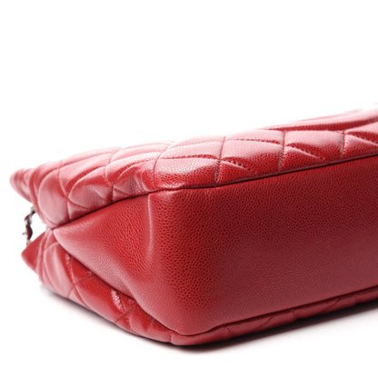 Chanel Caviar Quilted Timeless CC Soft Tote Red 6 of 11