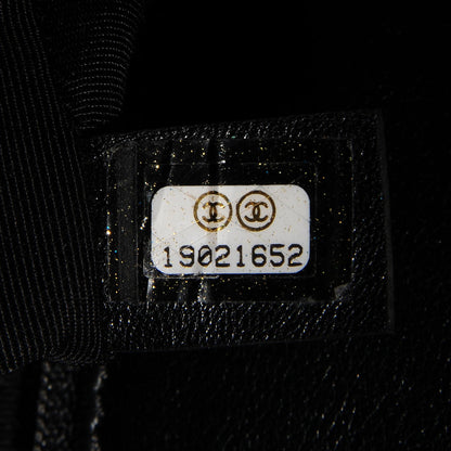 Chanel Calfskin Quilted Medium Graphic Flap Beige Black 9 of 10