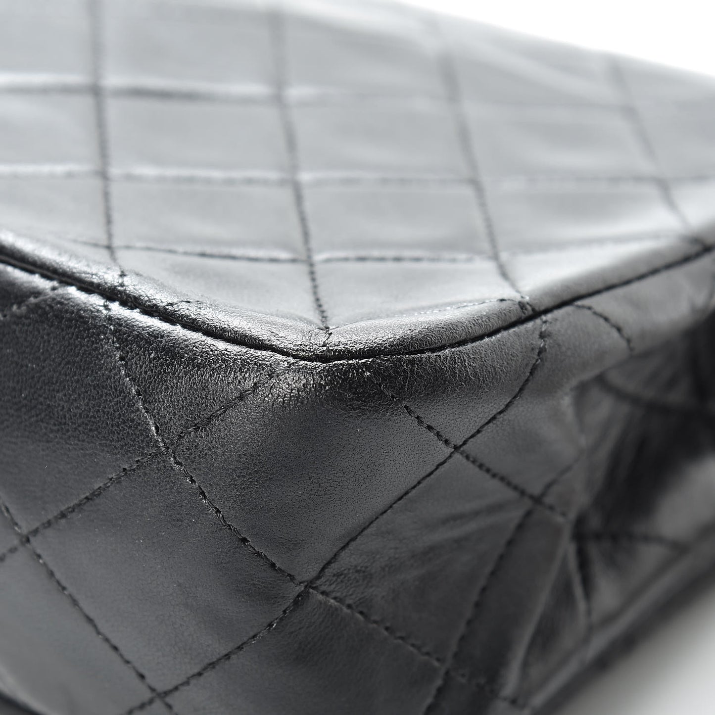Lambskin Quilted Small Single Flap Black