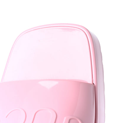 Gucci Rubber Gucci Logo Womens Platform 20/60mm Slide Sandals 37 Wild Rose 9 of 10