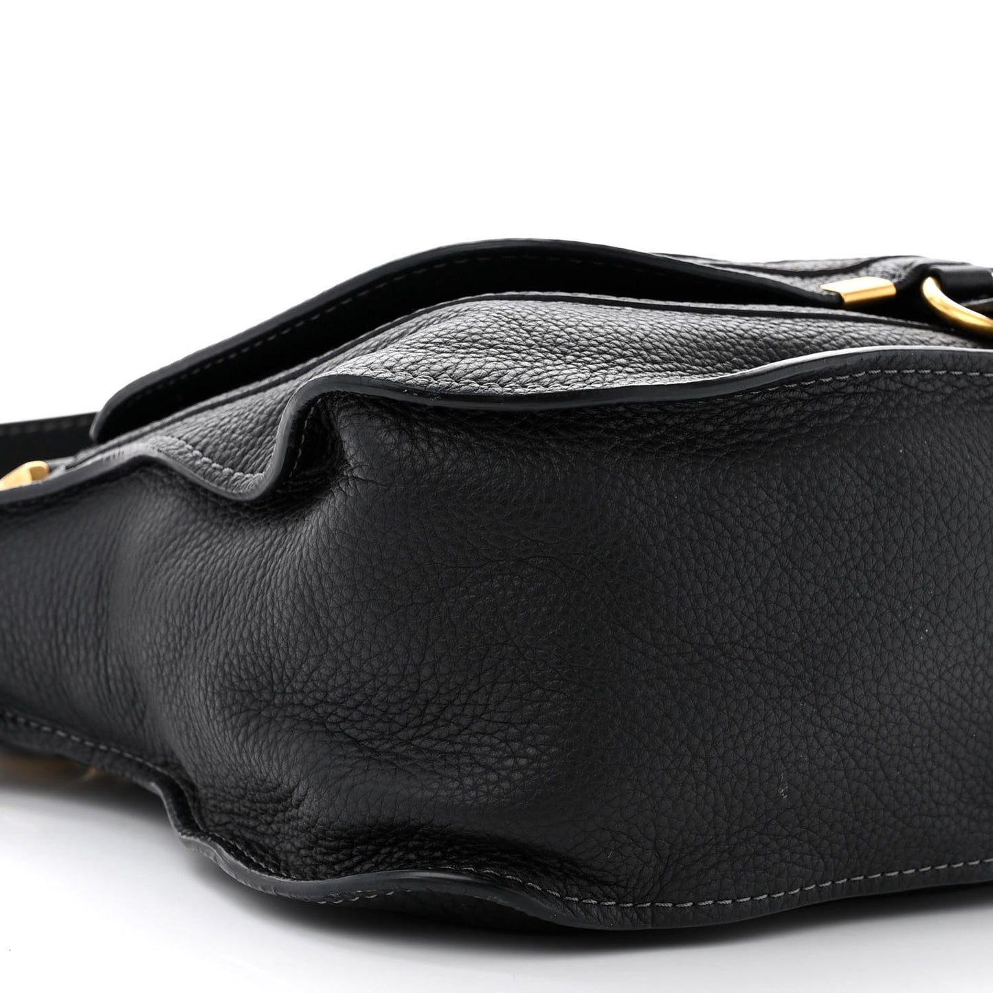 Calfskin Medium Marcie Satchel Black