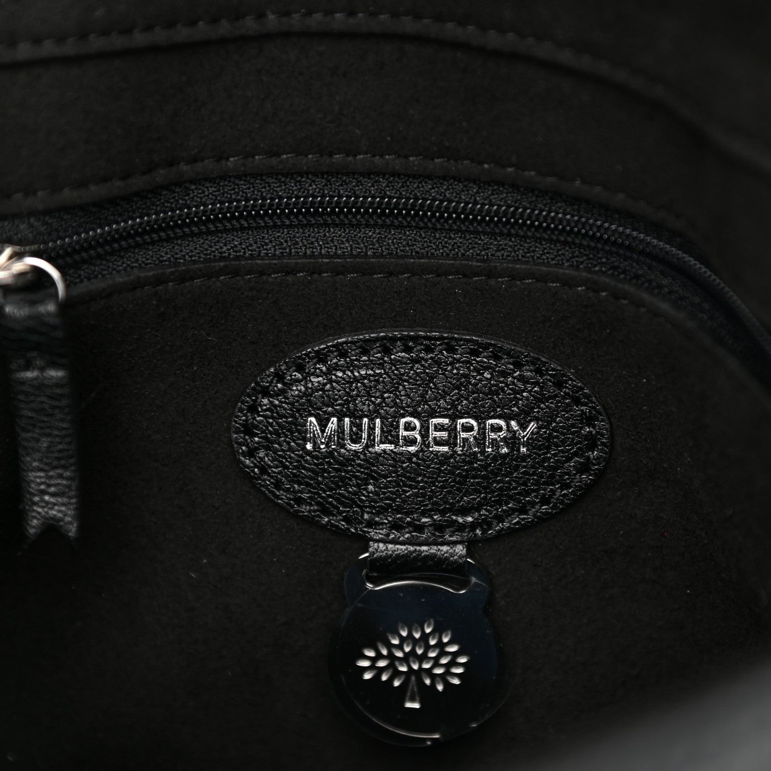Mulberry Glossy Goatskin Small Lily Flap Black 6 of 11