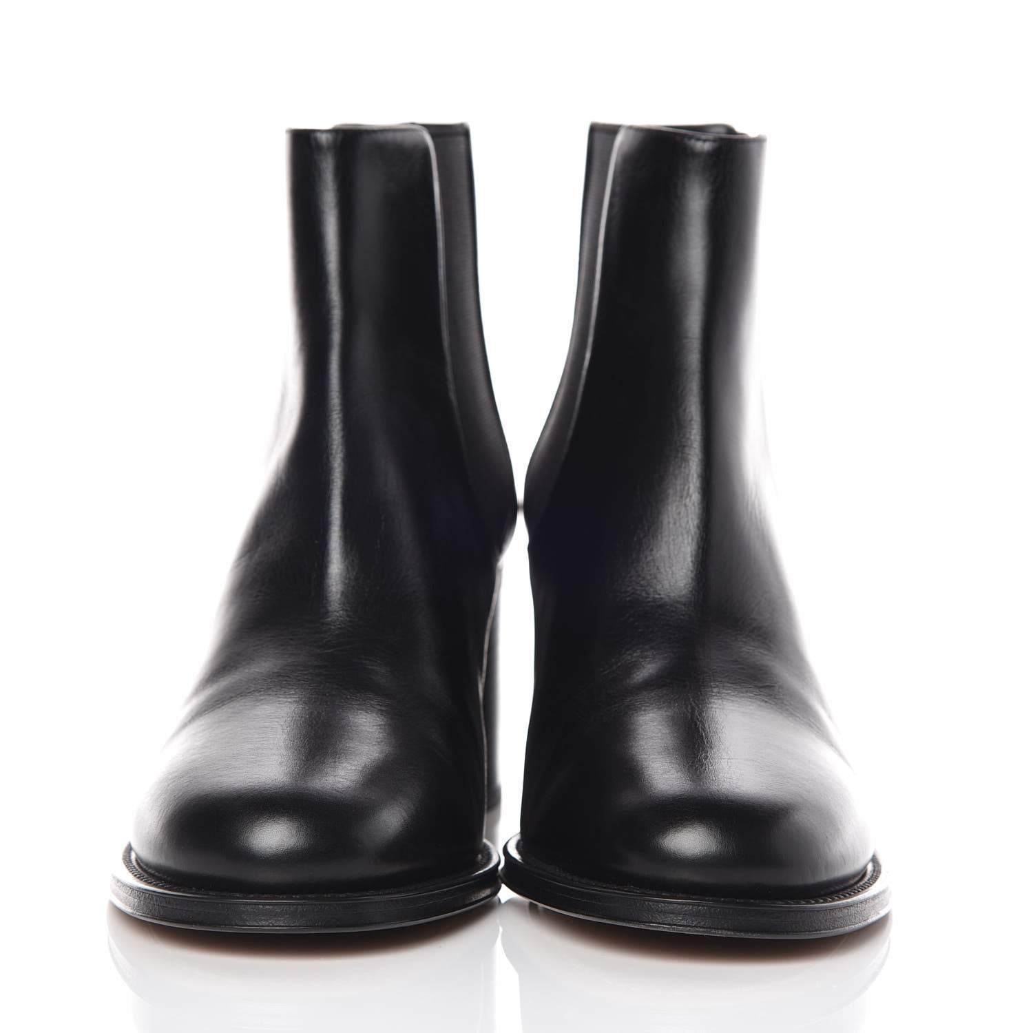 Chanel Glazed Calfskin Short Boots 40 Black 2 of 8