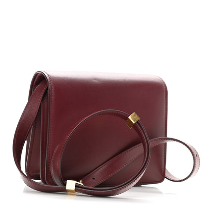 Celine Box Calfskin Small Classic Box Flap Bag Burgundy 3 of 12