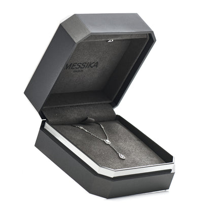 Messika 18K White Gold Diamond My Twin Tie Necklace 6 of 6