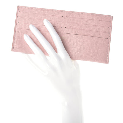 Louis Vuitton Calfskin Felicie Card Holder Insert Rose Ballerine 2 of 6