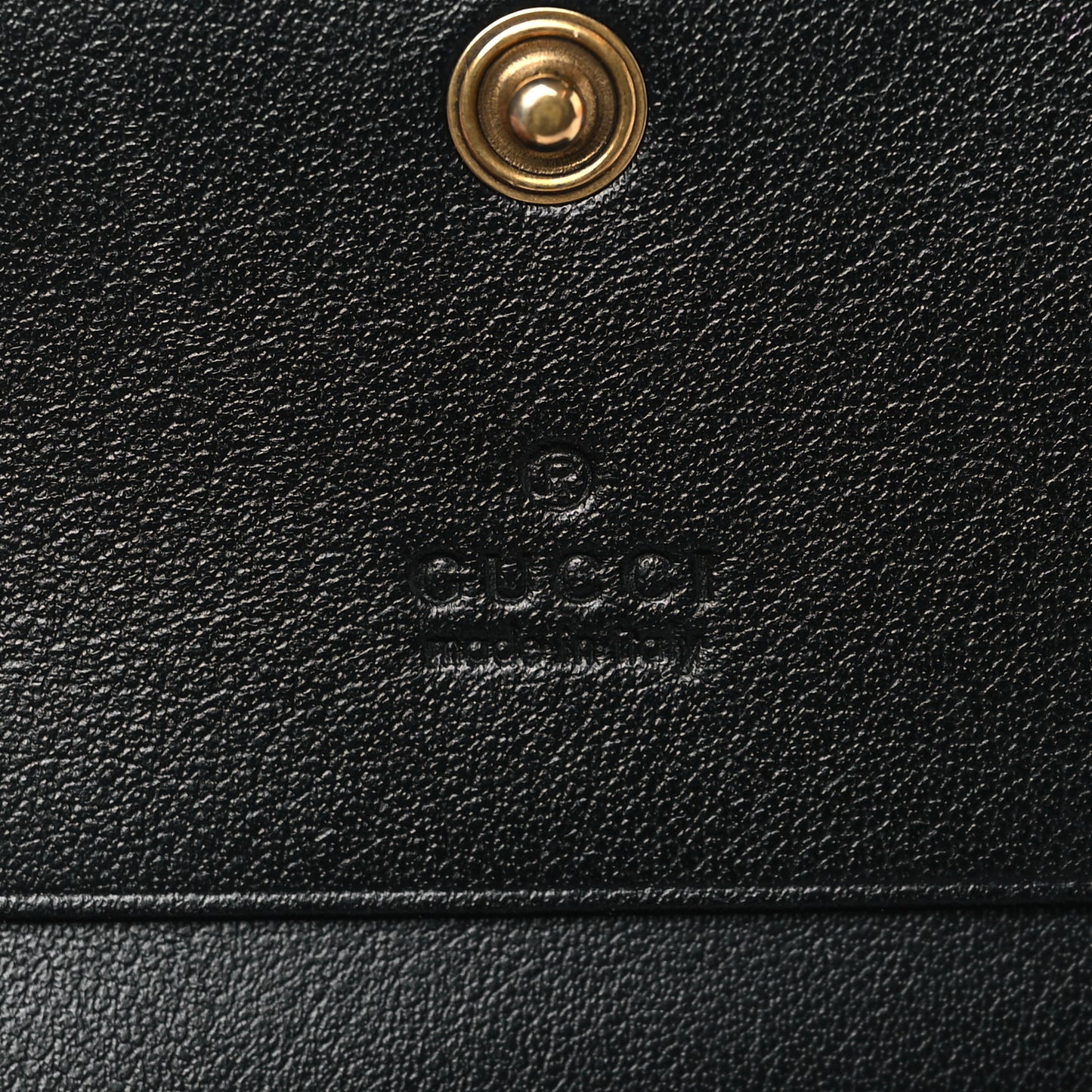Calfskin Matelasse GG Marmont Card Case Wallet Black