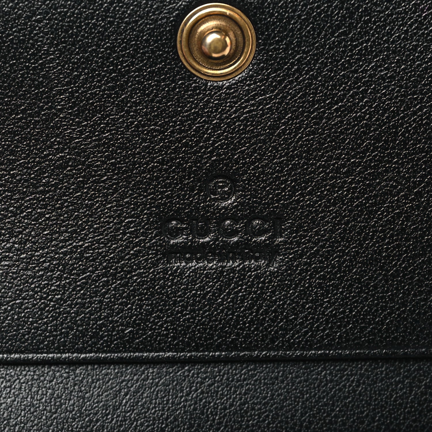 Gucci Calfskin Matelasse GG Marmont Card Case Wallet Black 6 of 7