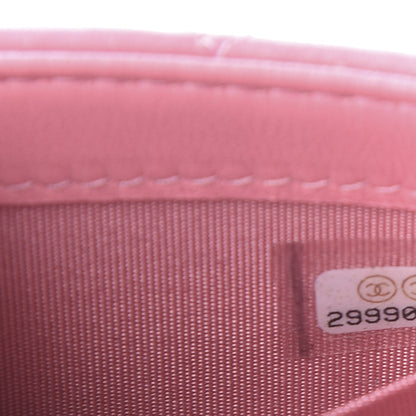 Chanel Lambskin Quilted Mini Trendy CC Clutch With Chain Pink 9 of 10