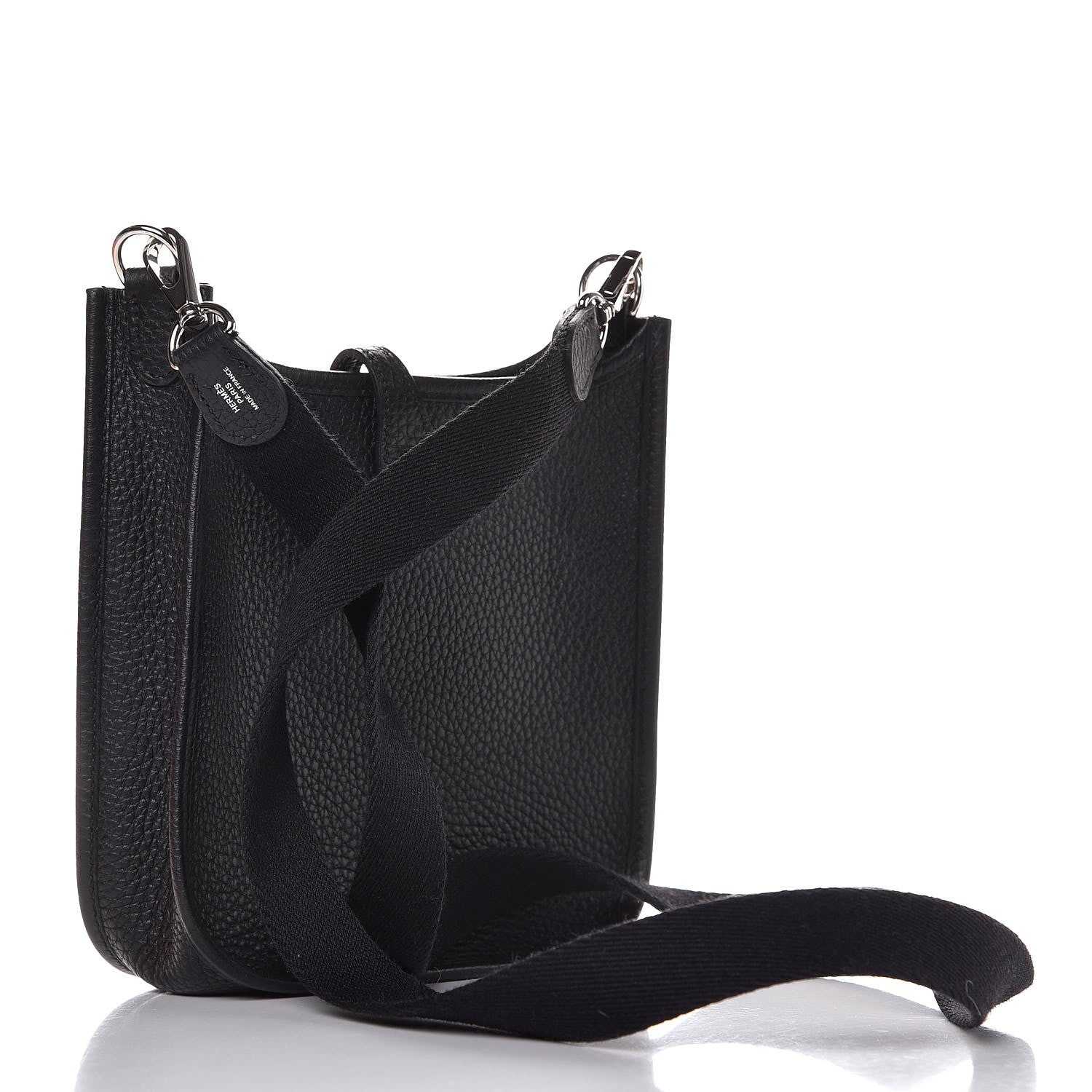 Hermes Taurillon Clemence Evelyne TPM Black 3 of 8