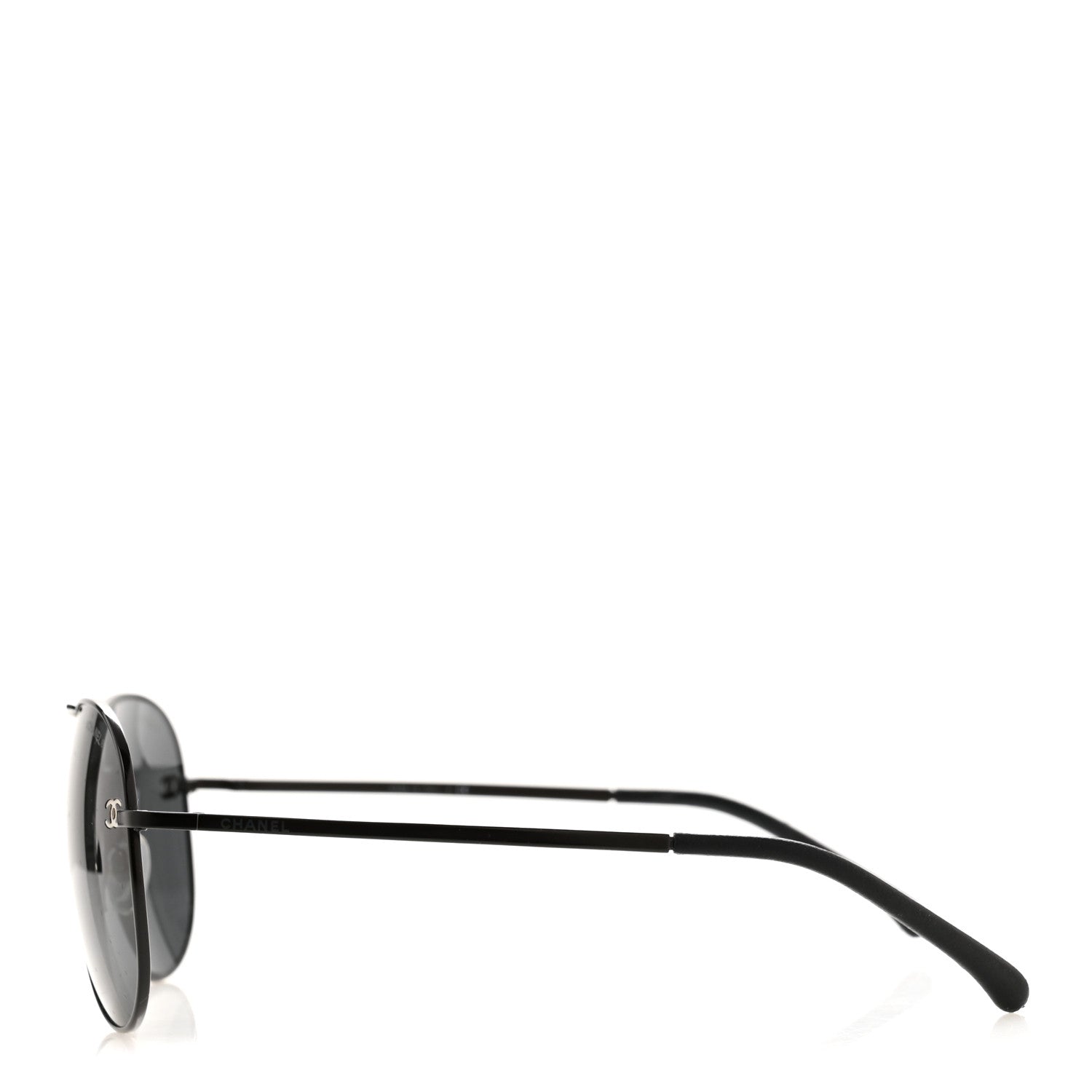 Chanel Aviator CC Sunglasses 4189-T-Q Black 3 of 8