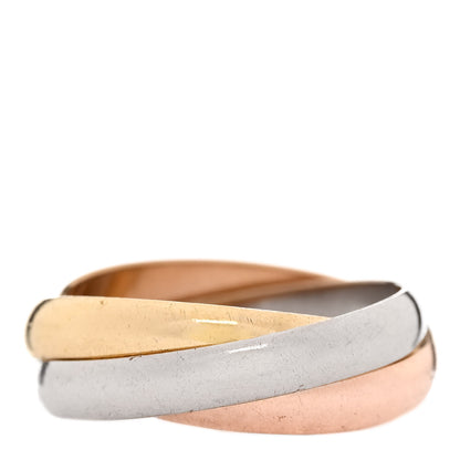 Cartier 18K Pink Yellow White Gold Classic Trinity Ring 48 4.5 3 of 4