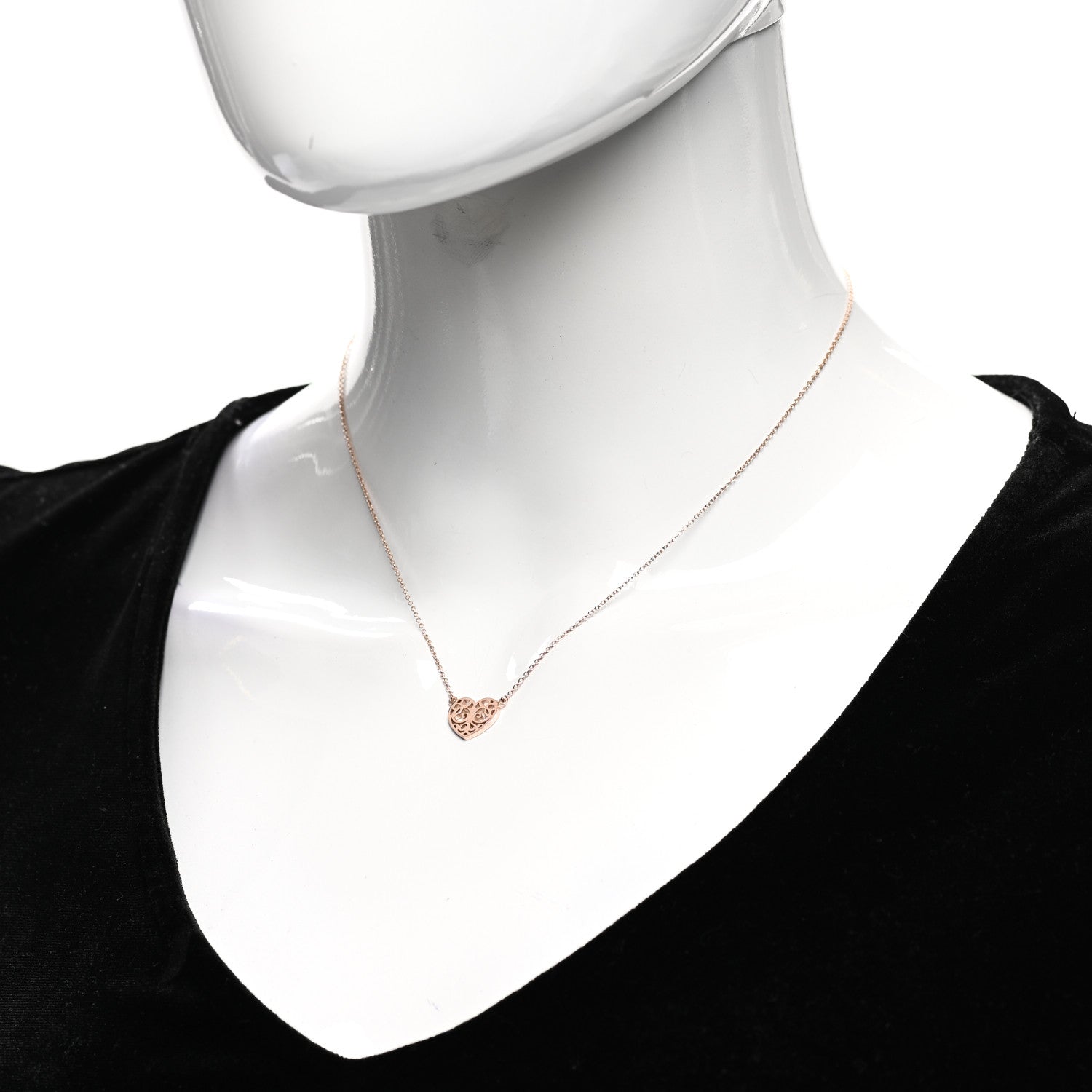 Tiffany Rubedo Mini Enchant Heart Pendant Necklace 2 of 5