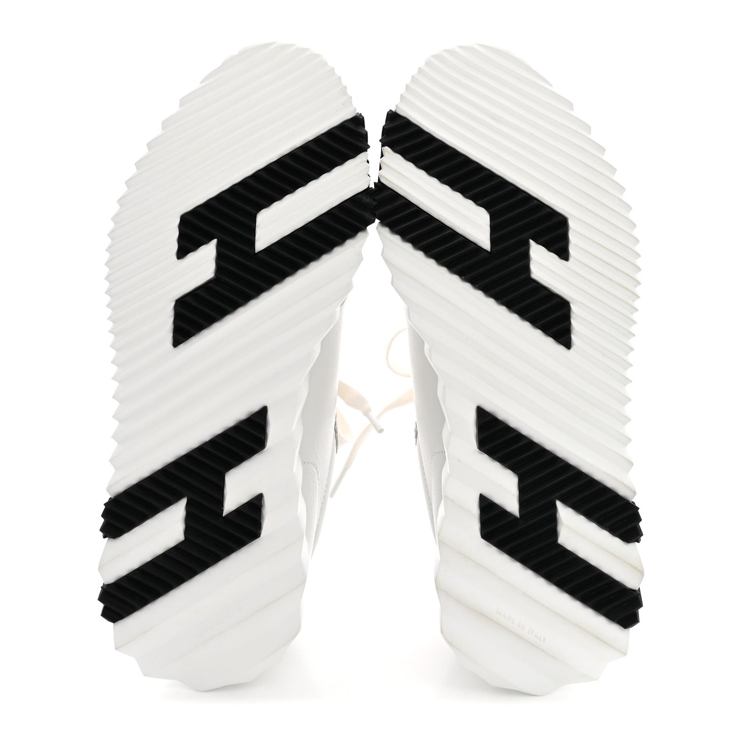 Calfskin Suede Goatskin Bouncing Sneakers 36.5 White