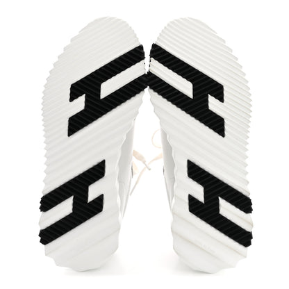 Hermes Calfskin Suede Goatskin Bouncing Sneakers 36.5 White 6 of 9